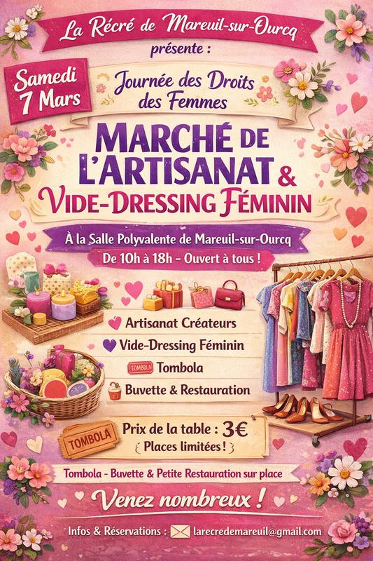 Vide dressing féminin - marché artisanal