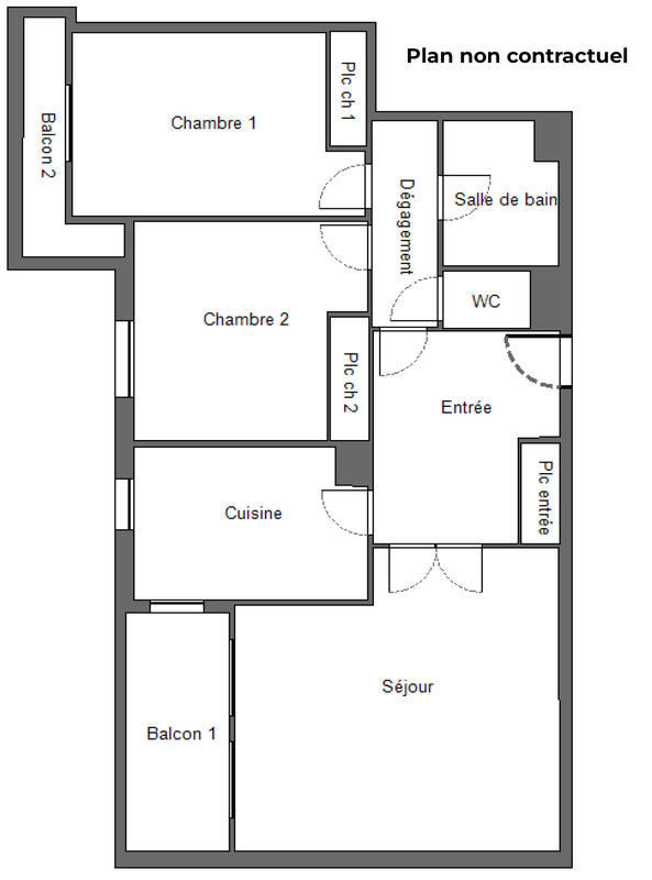 Appartement - 71 m² - 3 pièces