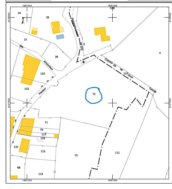 Terrain constructible - 6 233 m²
