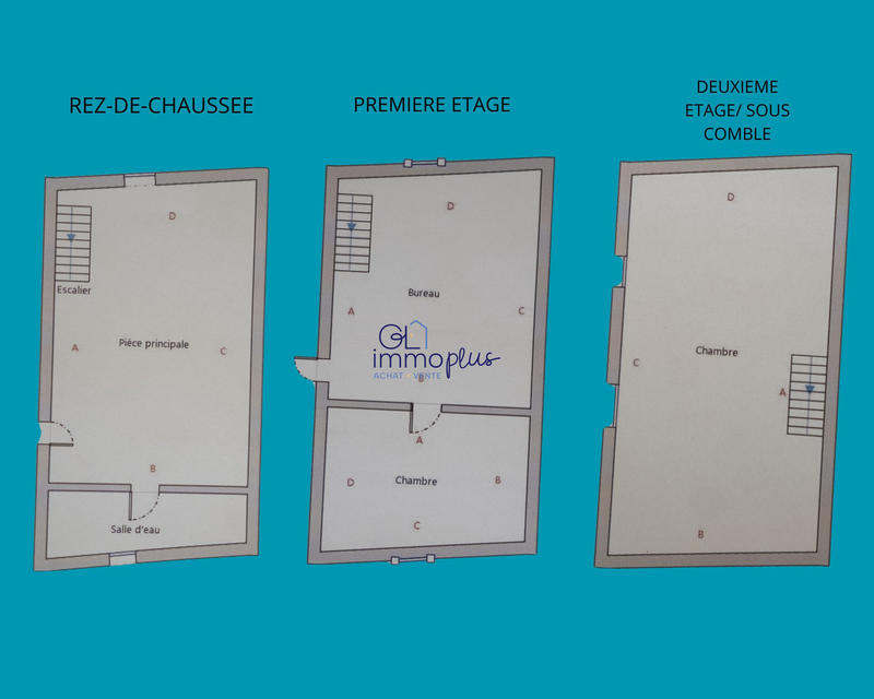 Maison ancienne - 57 m² - 4 pièces