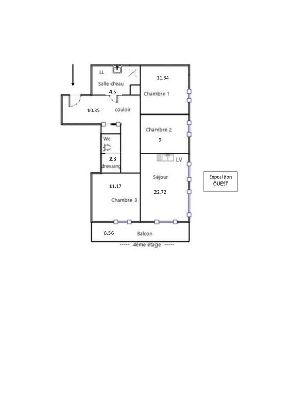 Appartement - 73 m² - 4 pièces