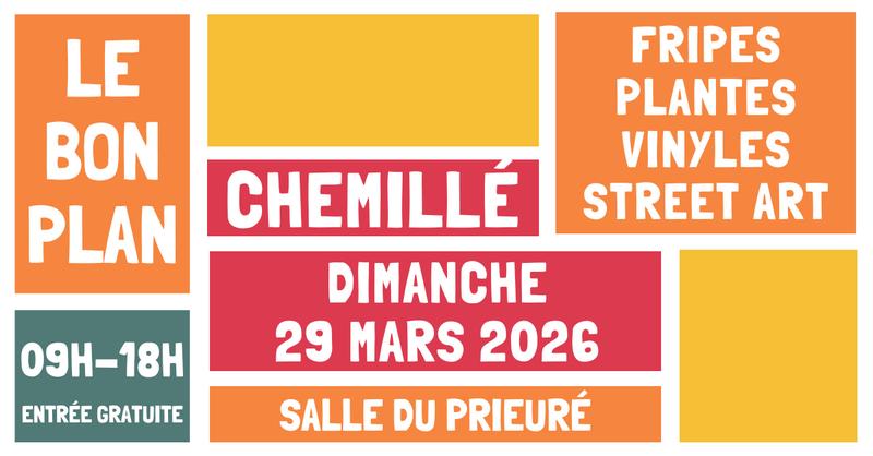 Vente de fripes, plantes, vinyles et street art