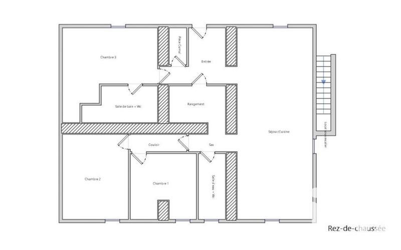 Maison de village - 121 m² - 5 pièces