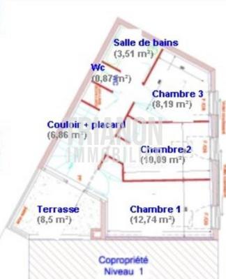 Maison de ville - 101 m² - 4 pièces