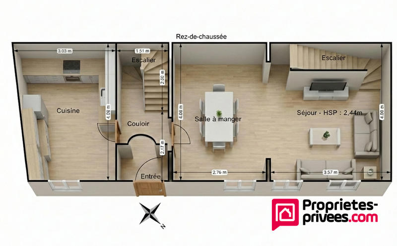 Maison - 86 m² - 5 pièces