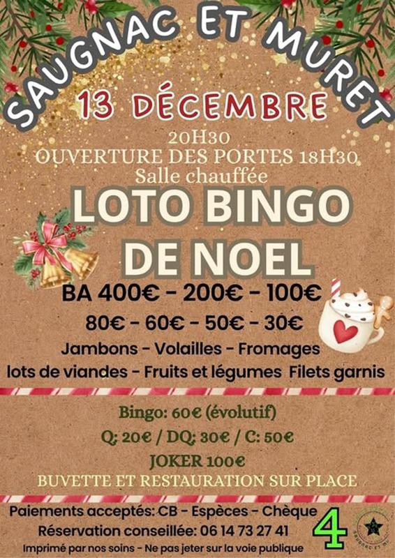 Loto bingo de noël