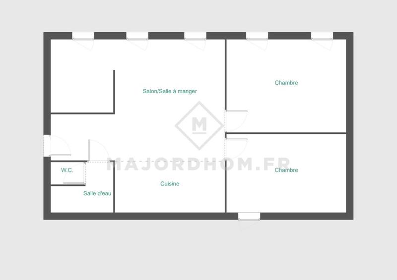 Appartement - 58 m² - 3 pièces