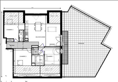 Appartement - 127 m² - 4 pièces