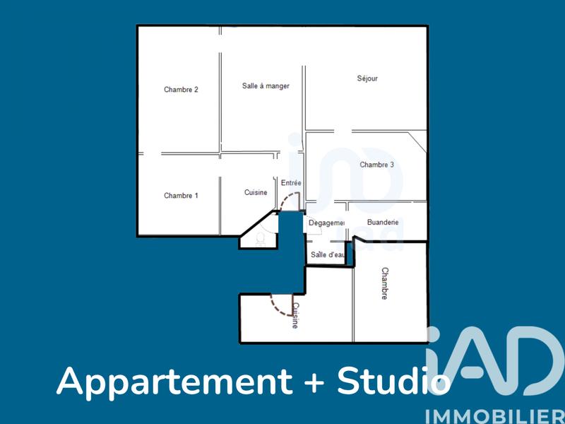 Appartement - 98 m² - 6 pièces