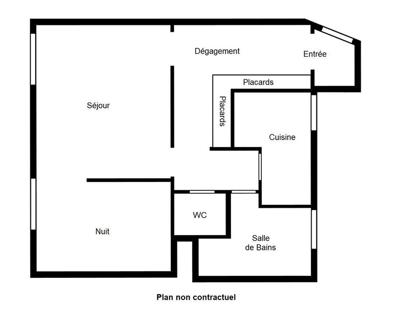 Appartement - 44 m² - 2 pièces