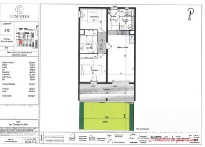 Appartement - 72 m² - 3 pièces