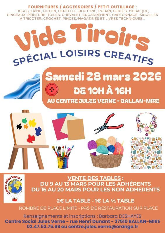 Vide tiroir - spécial loisirs créatifs