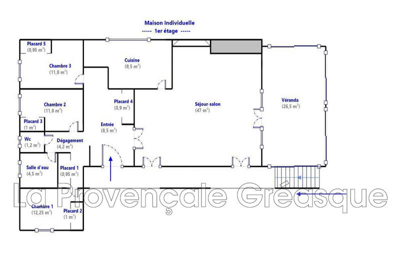 Villa - 100 m² - 5 pièces