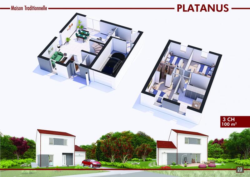 Maison - 100 m² - 5 pièces