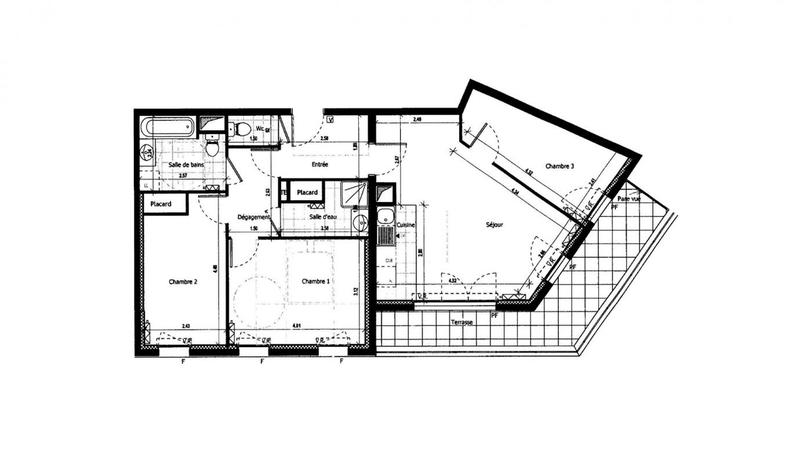 Appartement - 76 m² - 4 pièces