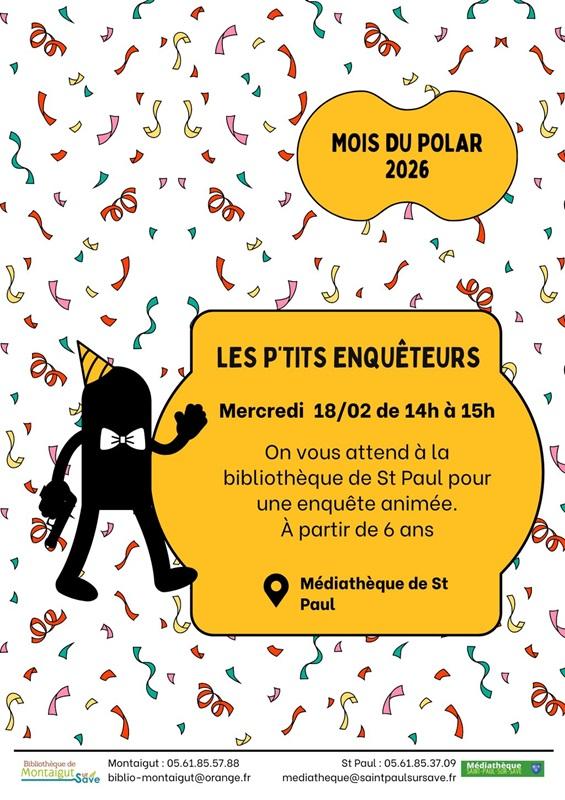 Mois du Polar à Montaigut &amp; Saint-Paul !