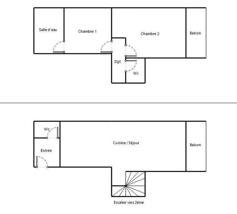 Appartement - 56 m² - 3 pièces