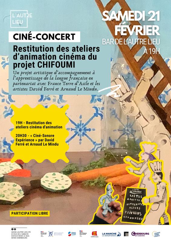Ciné concert - Restitution des ateliers cinéma d’animation du projet Chifoumi | Bar de l’Autre Lieu