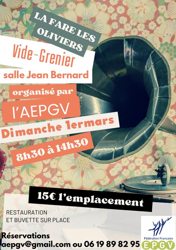 Vide grenier de l'aepgv