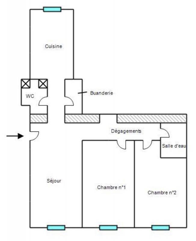 Appartement - 69 m² - 3 pièces