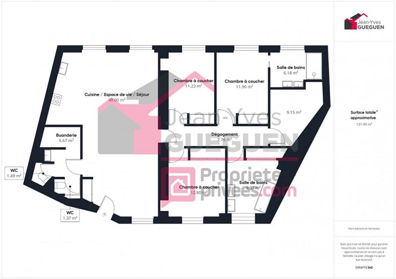 Appartement - 127 m² - 4 pièces