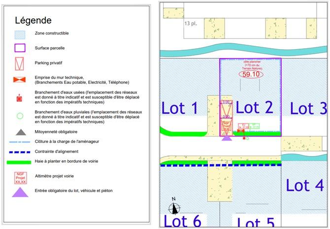 Terrain constructible - 285 m²