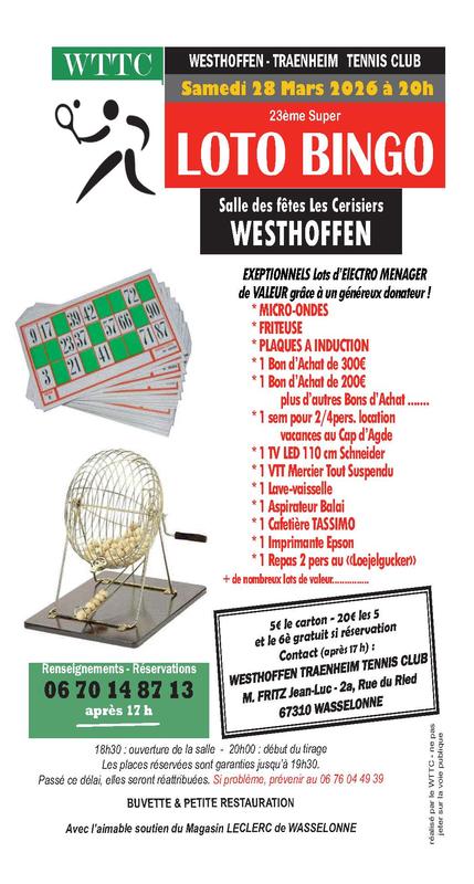 23ème Super Loto Bingo