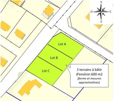 Terrain - 600 m²