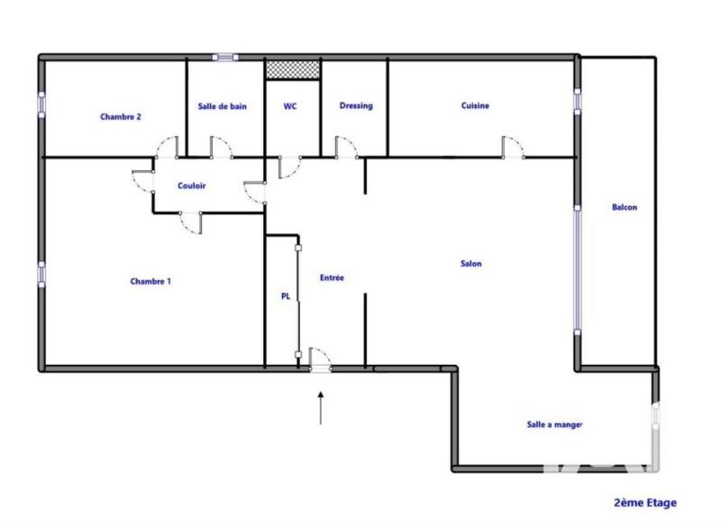 Appartement - 80 m² - 4 pièces