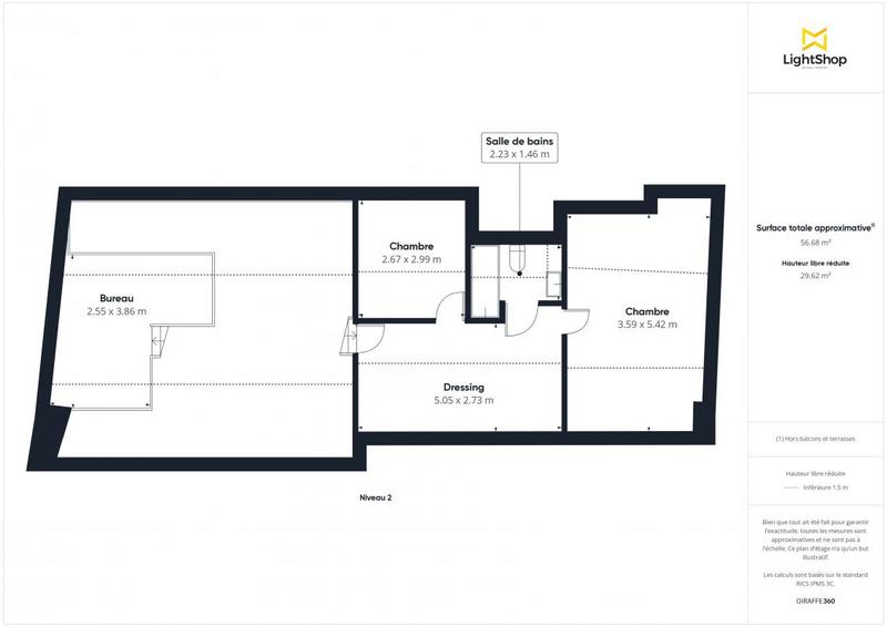 Maison - 76 m² - 3 pièces
