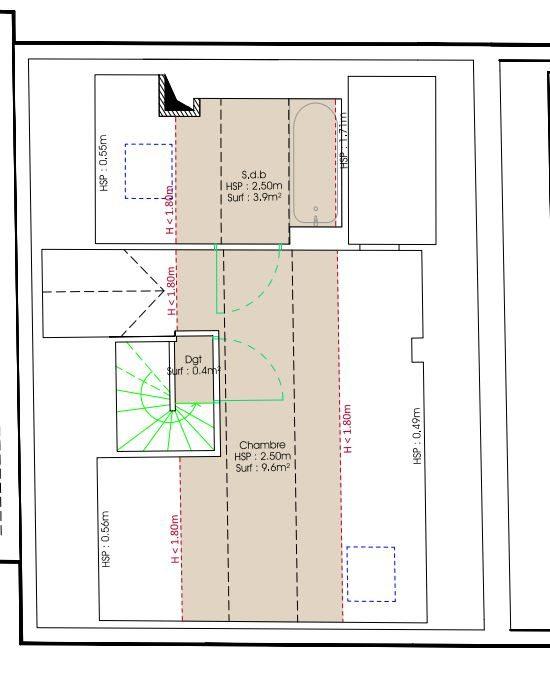 Maison - 86 m² - 5 pièces