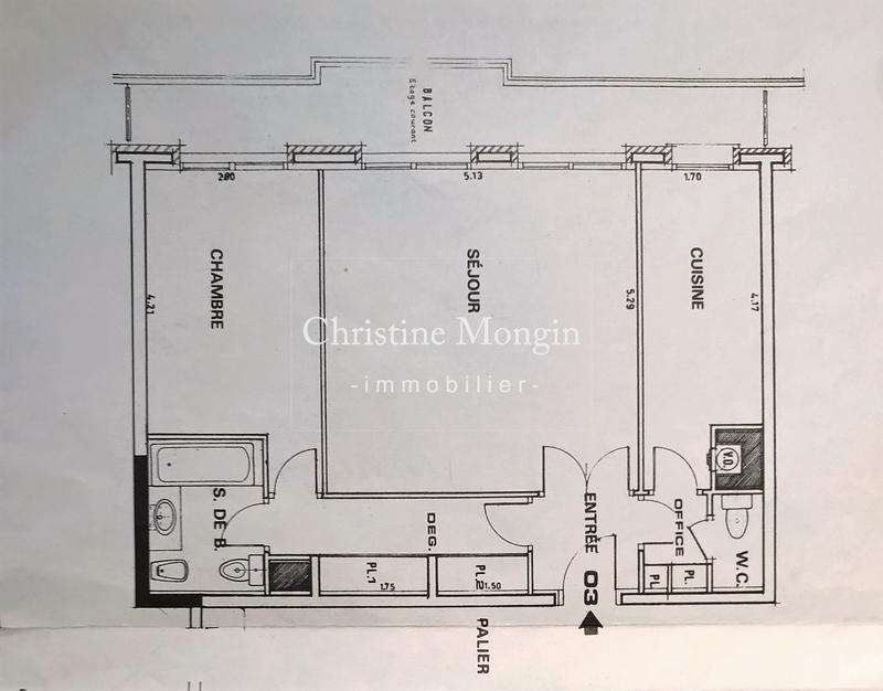 Appartement - 63 m² - 2 pièces