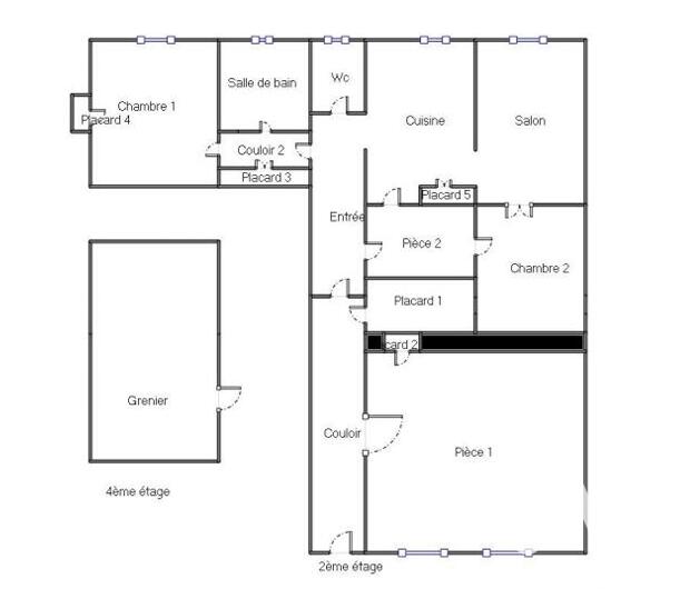 Appartement - 104 m² - 5 pièces