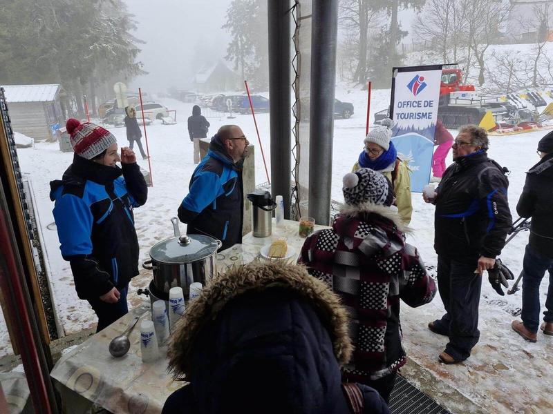 Apéro d'accueil sur les pistes