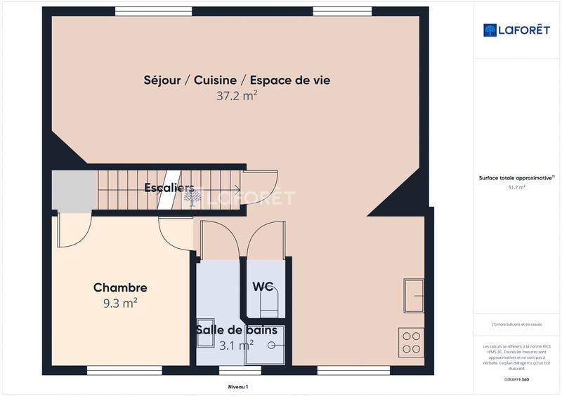 Maison - 80 m² - 4 pièces