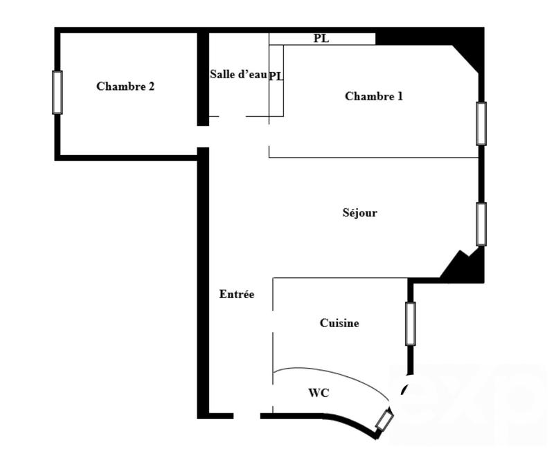 Appartement - 48 m² - 3 pièces