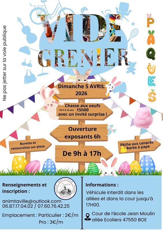 Vide grenier de pâques