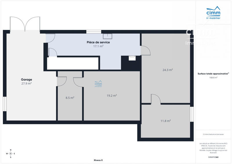 Maison - 107 m² - 3 pièces