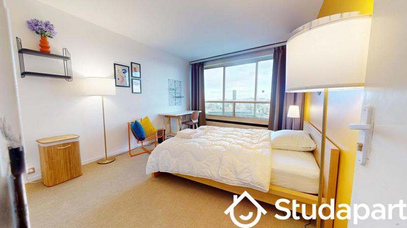 Chambre - 9 m² - 1 pièce