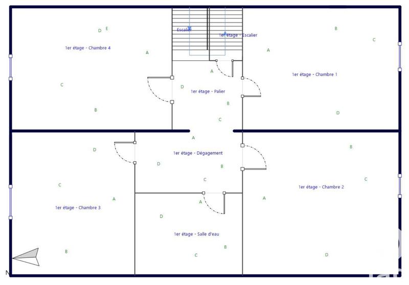 Maison de ville - 184 m² - 6 pièces