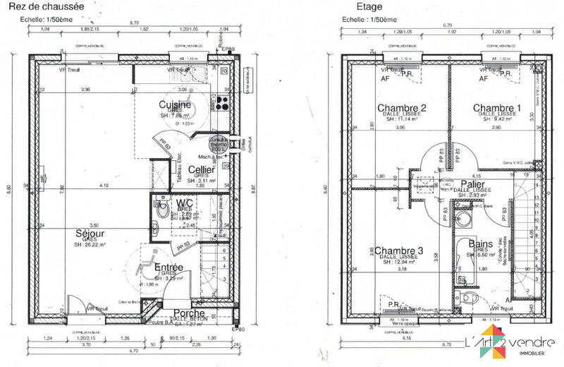 Maison - 86 m² - 4 pièces