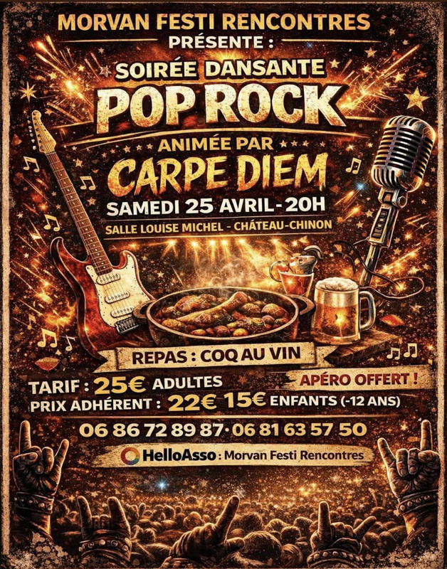 Soirée dansante Pop Rock
