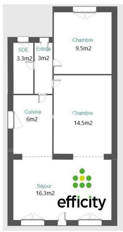 Maison - 60 m² - 3 pièces