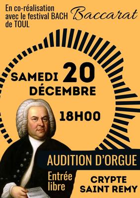 Audition d'orgue - Festival Bach de Toul