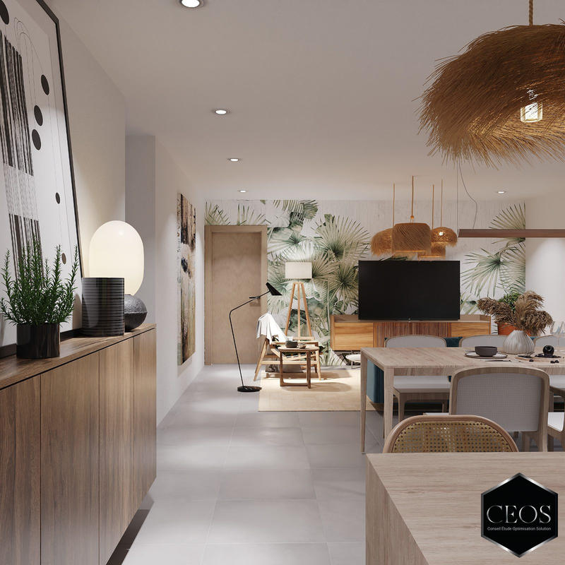 Appartement - 90 m² - 3 pièces