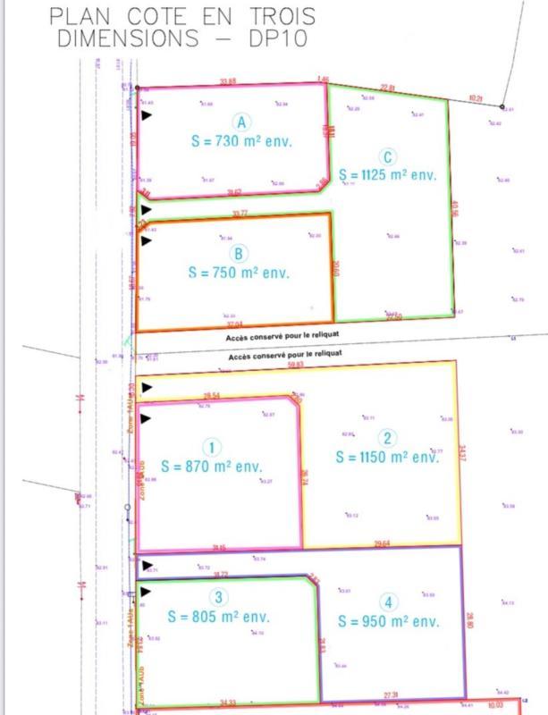 Terrain constructible - 950 m²