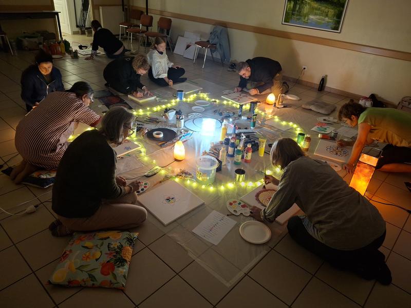 Peinture intuitive de Mandala &amp; Bain sonore