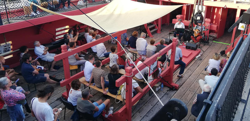 Concert à bord de l'Hermione