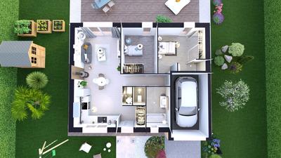 Maison - 65 m² - 3 pièces