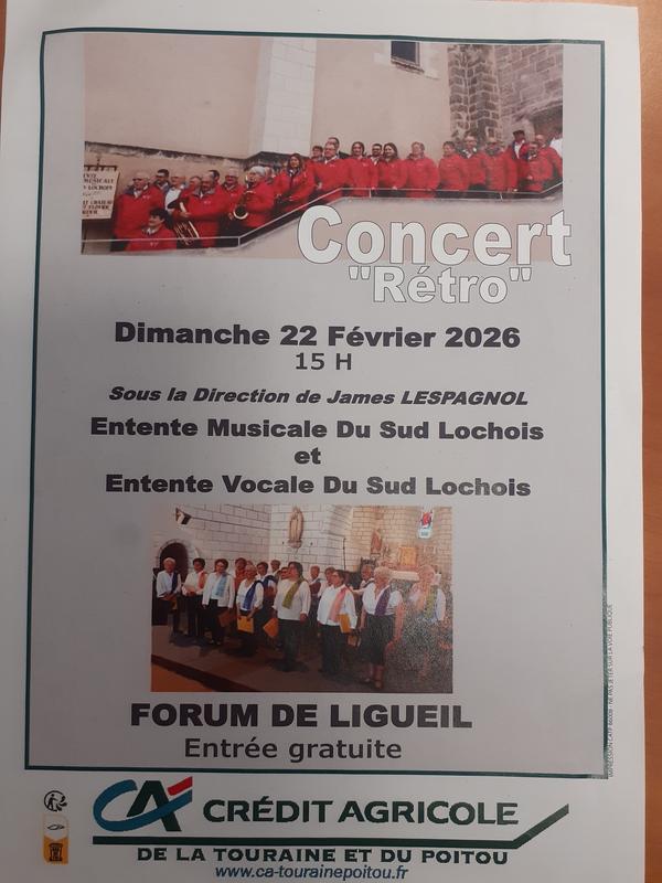 Concert Rétro des Ententes Musicale et Vocale du Sud Lochois